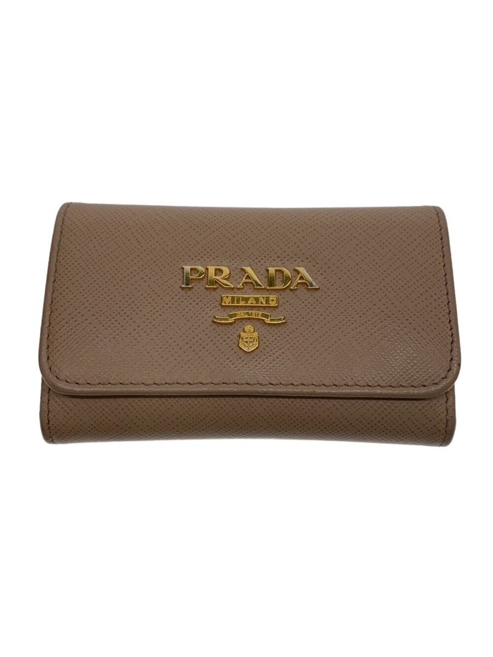 Prada Key Case Wallet Leather Pink